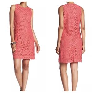 NWT SHARAGANO Womens Sz 14 Ivory Lace Dress